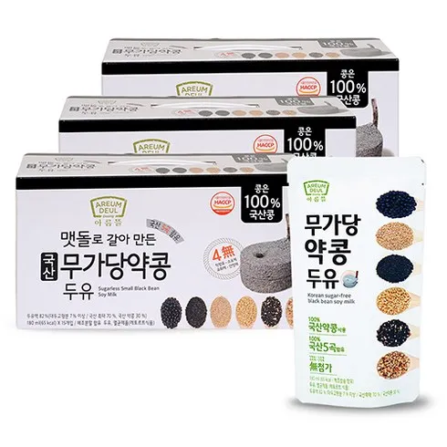 가성비최고 맷돌로갈아만든검은콩두유180ml100팩 특가정보